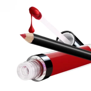 Custom Private Label No Logo Waterproof Non-transfer Lip Gloss & Lip Liner Long Wear Lip Makeup Kit