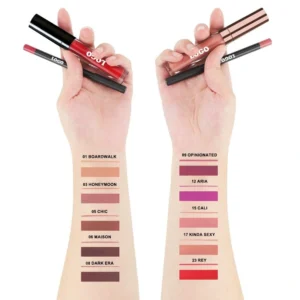 Custom Private Label No Logo Waterproof Non-transfer Lip Gloss & Lip Liner Long Wear Lip Makeup Kit