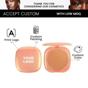 Custom Private Label No Logo High Quality Pressed Contour Powder, Concealing Oil Control Long Lasting Setting Face Makeup