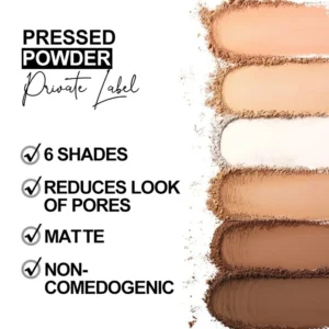 Custom Private Label No Logo High Quality Pressed Contour Powder, Concealing Oil Control Long Lasting Setting Face Makeup