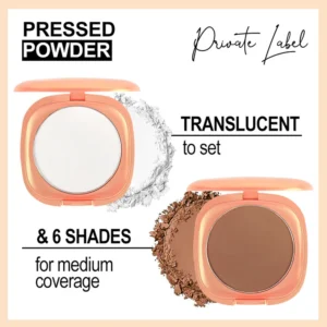 Custom Private Label No Logo High Quality Pressed Contour Powder, Concealing Oil Control Long Lasting Setting Face Makeup