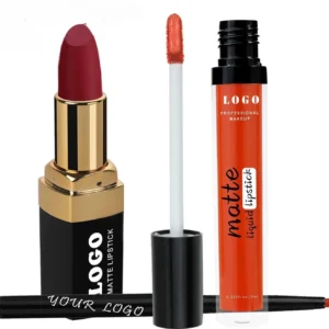 Custom Premium Matte Non-transfer Lipstick & Lip Liner Complete Lip Makeup Set