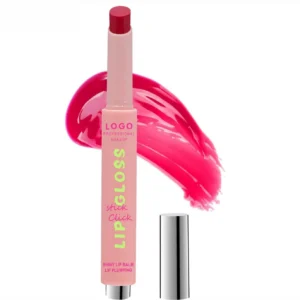 Custom Private Label No Logo Press Type Mirror Finish Plumping Lipstick, Hydrating Long Lasting Dudu Lips Lip Gloss
