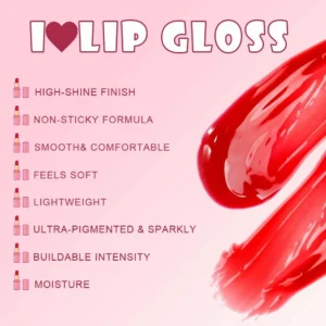 Custom Private Label No Logo Press Type Mirror Finish Plumping Lipstick, Hydrating Long Lasting Dudu Lips Lip Gloss
