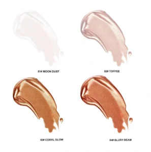 Private Label No Logo Custom Shimmer Dewy Highlighter Oil, Fine Glitter Brightening Liquid for Face & Body Radiant Makeup