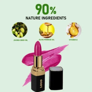 Custom Private Label No Logo Shimmer Hydrating Plumping Lipstick, Fade Resistant Long Wear Nourishing Lip Balm Lip Makeup