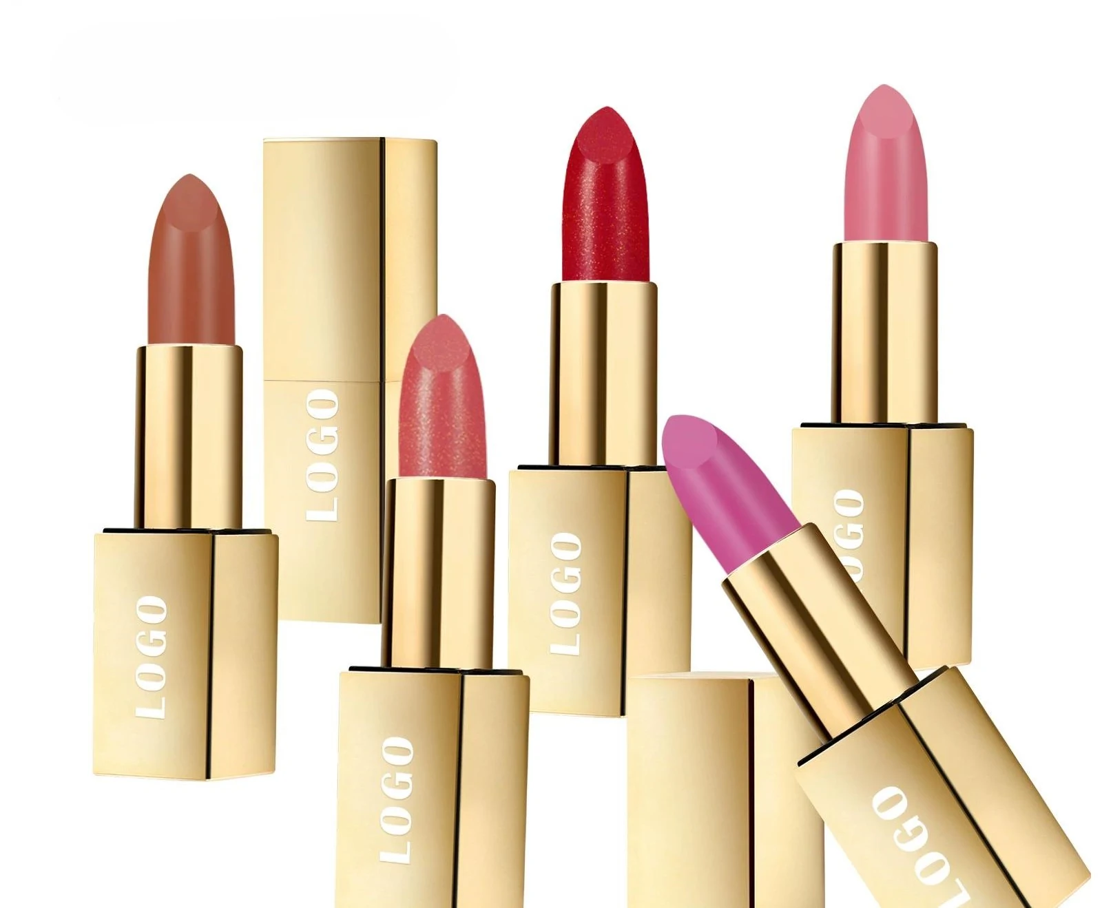Custom Private Label No Logo Shimmer Hydrating Plumping Lipstick, Long Wear Nourishing Tinted Lip Balm Daily Lip Care