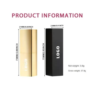 Custom Private Label No Logo Shimmer Hydrating Plumping Lipstick, Long Wear Nourishing Tinted Lip Balm Daily Lip Care