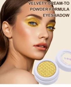 Custom Private Label No Logo Single Chameleon Shimmer Glitter Eyeshadow Palette, Iridescent Highly Pigment Eye Makeup