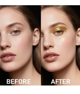Custom Private Label No Logo Single Chameleon Shimmer Glitter Eyeshadow Palette, Iridescent Highly Pigment Eye Makeup
