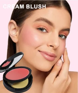 Custom Private Label No Logo Multi-use Single Cream Blush, Highly Pigmented Long Wear Natural Complexion Boosting Facial Rouge