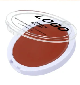 Custom Private Label No Logo Multi-use Single Cream Blush, Highly Pigmented Long Wear Natural Nude Facial Rouge Makeup