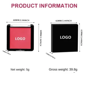 Custom Private Label No Logo Multi-Use Single Cream Blush, Highly Pigmented Long-Lasting Natural Skin Tone Boosting Facial Rouge