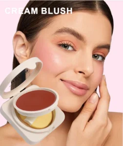 Custom Private Label No Logo Multi-use Single Cream Blush, Highly Pigmented Long Wear Natural Skin Tone Enhancing Rouge