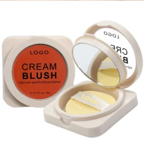 Custom Private Label No Logo Multi-use Single Cream Blush, Highly Pigmented Long Wear Natural Skin Tone Enhancing Rouge