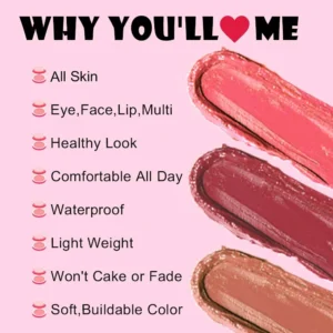 Custom Private Label No Logo Multi-use Single Cream Blush, Highly Pigmented Long Wear Natural Nude Facial Rouge Makeup