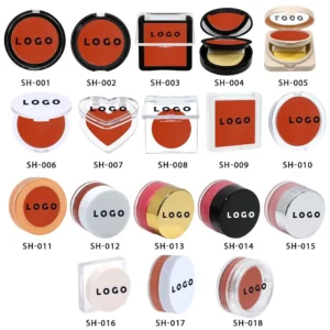 Custom Private Label No Logo Multi-use Single Cream Blush, Highly Pigmented Long Wear Natural Nude Facial Rouge Makeup