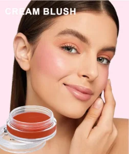 Custom Private Label No Logo Multi-use Single Cream Blush, Highly Pigmented Long Wear Natural Nude Facial Rouge Makeup