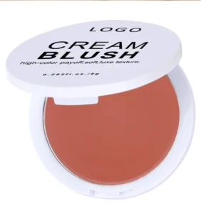 Custom Private Label No Logo Multi-Use Single Cream Blush, Highly Pigmented Long-Lasting Natural Complexion Enhancing Facial Rouge