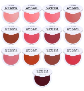 Custom Private Label No Logo Multi-Use Single Cream Blush, Highly Pigmented Long-Lasting Natural Complexion Enhancing Facial Rouge