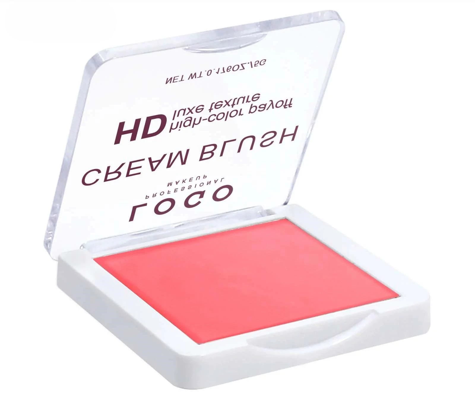Custom Private Label No Logo Multi-Use Single Cream Blush Palette, Highly Pigmented Long-Lasting Natural Nude Facial Rouge