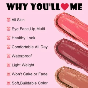 Custom Private Label No Logo Multi-Use Single Cream Blush Palette, Highly Pigmented Long-Lasting Natural Nude Facial Rouge