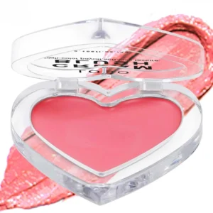 Custom Private Label No Logo Multi-Use Single Cream Blush Palette, Highly Pigmented Long-Lasting Natural Complexion Enhancing Rouge