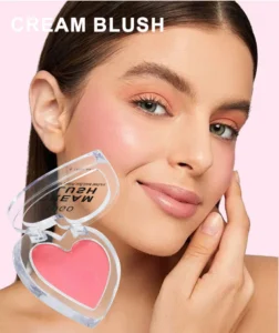 Custom Private Label No Logo Multi-Use Single Cream Blush Palette, Highly Pigmented Long-Lasting Natural Complexion Enhancing Rouge