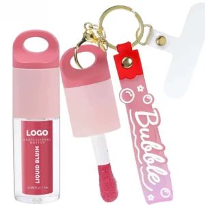 Custom Private Label No Logo Single Waterproof Liquid Blush, Fade-Resistant Highly Pigmented Long-Lasting Natural Facial Rouge