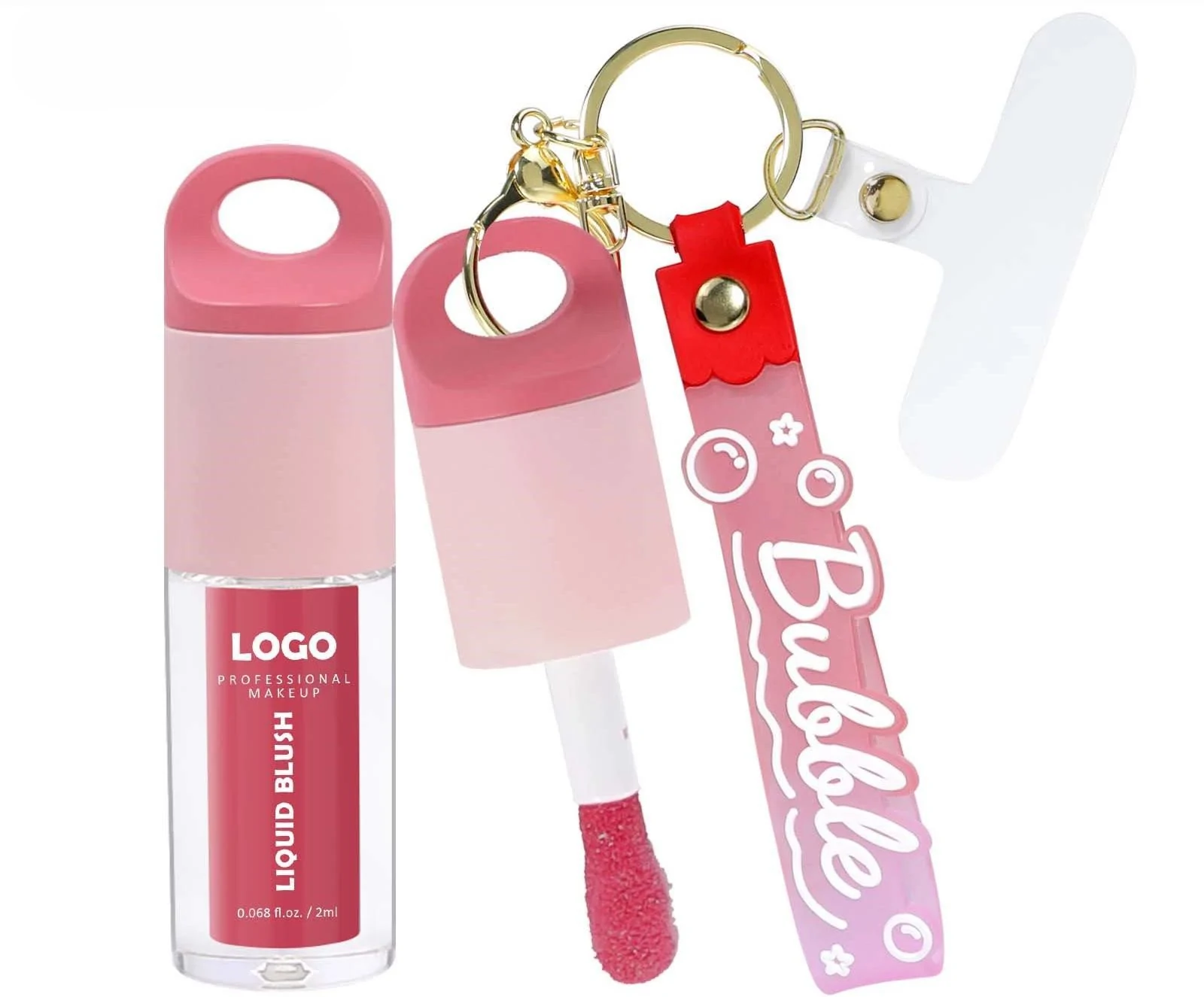 Custom Private Label No Logo Single Waterproof Liquid Blush, Fade-Resistant Highly Pigmented Long-Lasting Natural Facial Rouge