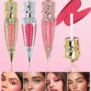 Custom Private Label No Logo Single Waterproof Liquid Blush, Fade-Resistant Highly Pigmented Long-Lasting Natural Facial Rouge