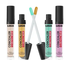 Custom Private Label No Logo Matte Liquid Concealer, Blemish Dark Circle Covering Non-Caking Transfer Resistant Long Wear Facial Makeup