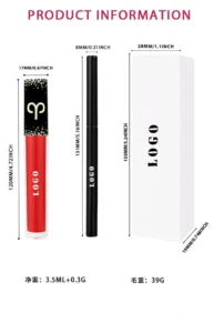 Custom Velvet Matte Waterproof Non-smudge Non-transfer Lip Gloss & Lip Liner Lip Makeup Set