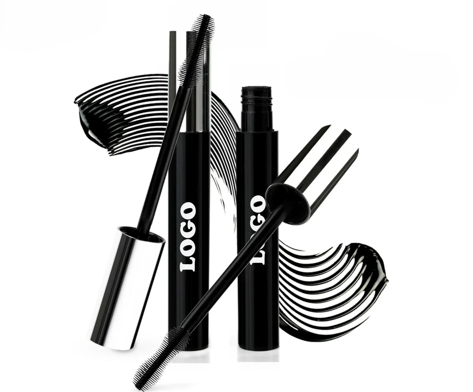 Custom Waterproof Smudge Resistant Mascara, Lengthening Curling Volumizing Long Lasting Eyelash Styling Makeup