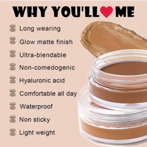 Custom Private Label No Logo Cream Contour Concealer, Full Coverage Blemish Dark Circle Facial Correcting Makeup