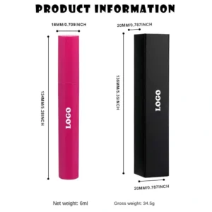 Custom Private Label No Logo Waterproof Smudge Resistant Mascara, Lengthening Curling Volumizing Long Lasting Eyelash Styling Makeup