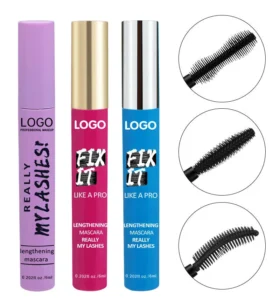 Custom Private Label No Logo Waterproof Smudge Resistant Mascara, Lengthening Curling Volumizing Long Lasting Eyelash Styling Makeup