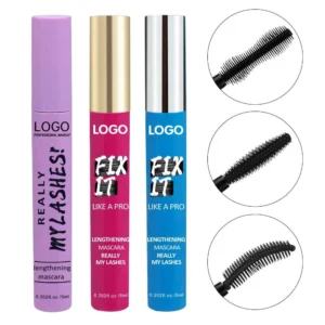 Custom Private Label No Logo Waterproof Smudge-Proof Mascara, Lengthening Volumizing Long-Lasting Eyelash Priming Styling Makeup