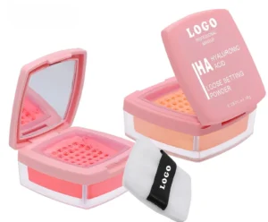 Private Label No Logo Custom Waterproof Sweat Proof Matte Loose Powder & Blush, Non-Caking Transfer Resistant Long Wear Facial Makeup