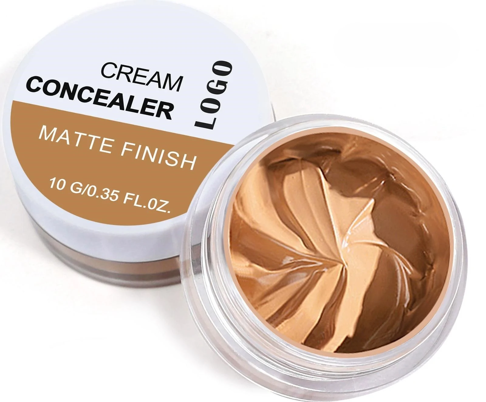 Custom Private Label No Logo Waterproof Matte Concealer Cream, Blemish Dark Circle Covering Transfer Resistant Long Wear Facial Makeup