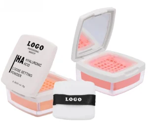 Private Label No Logo Custom Waterproof Sweat Proof Matte Loose Powder & Blush, Non-Caking Transfer Resistant Long Wear Facial Makeup