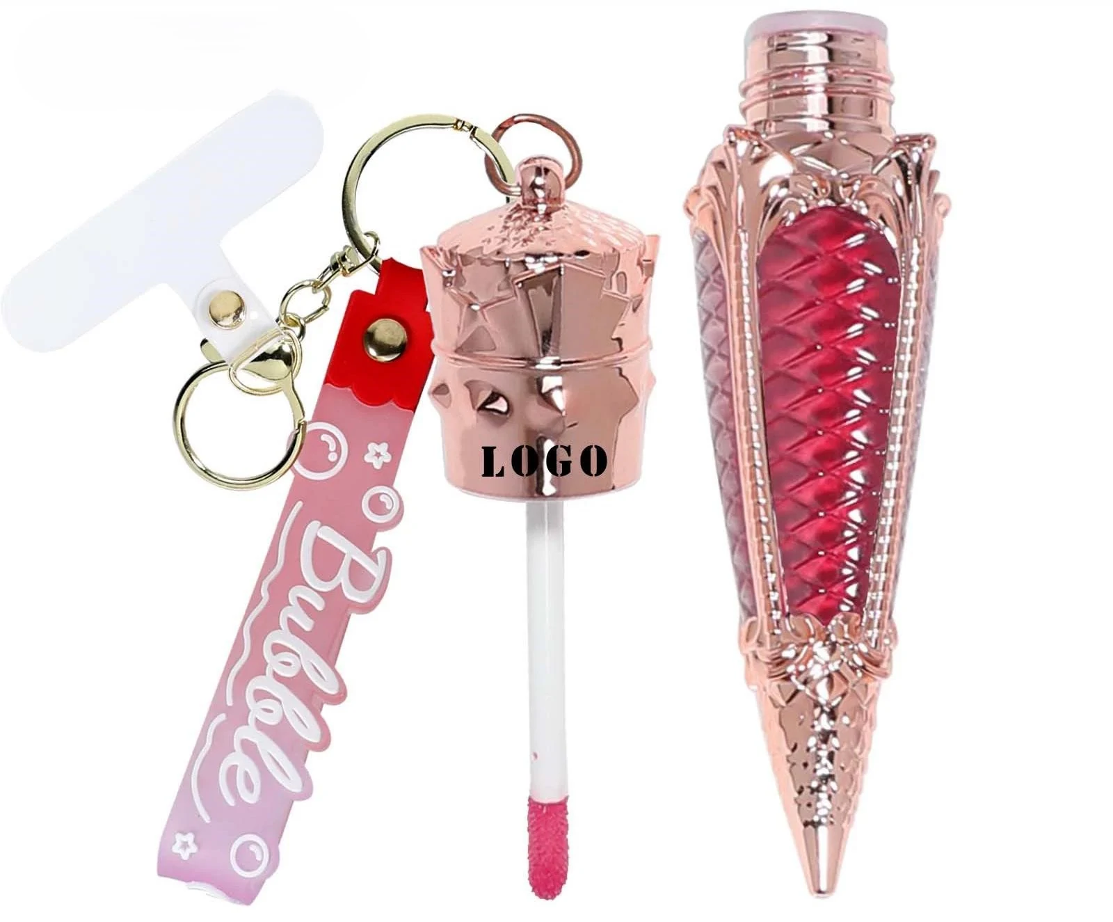 Custom Private Label No Logo Waterproof Matte Non-Transfer Liquid Lip Gloss, Fade Resistant Long Wear Cup Proof Hydrating Lip Color