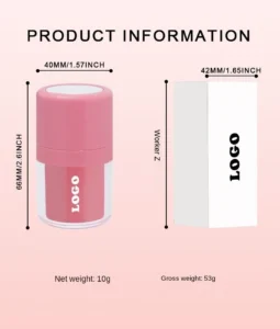 Custom Private Label No Logo Waterproof Oil Control Loose Blush Powder, Non-Caking Brightening Long Lasting Natural Facial Rouge
