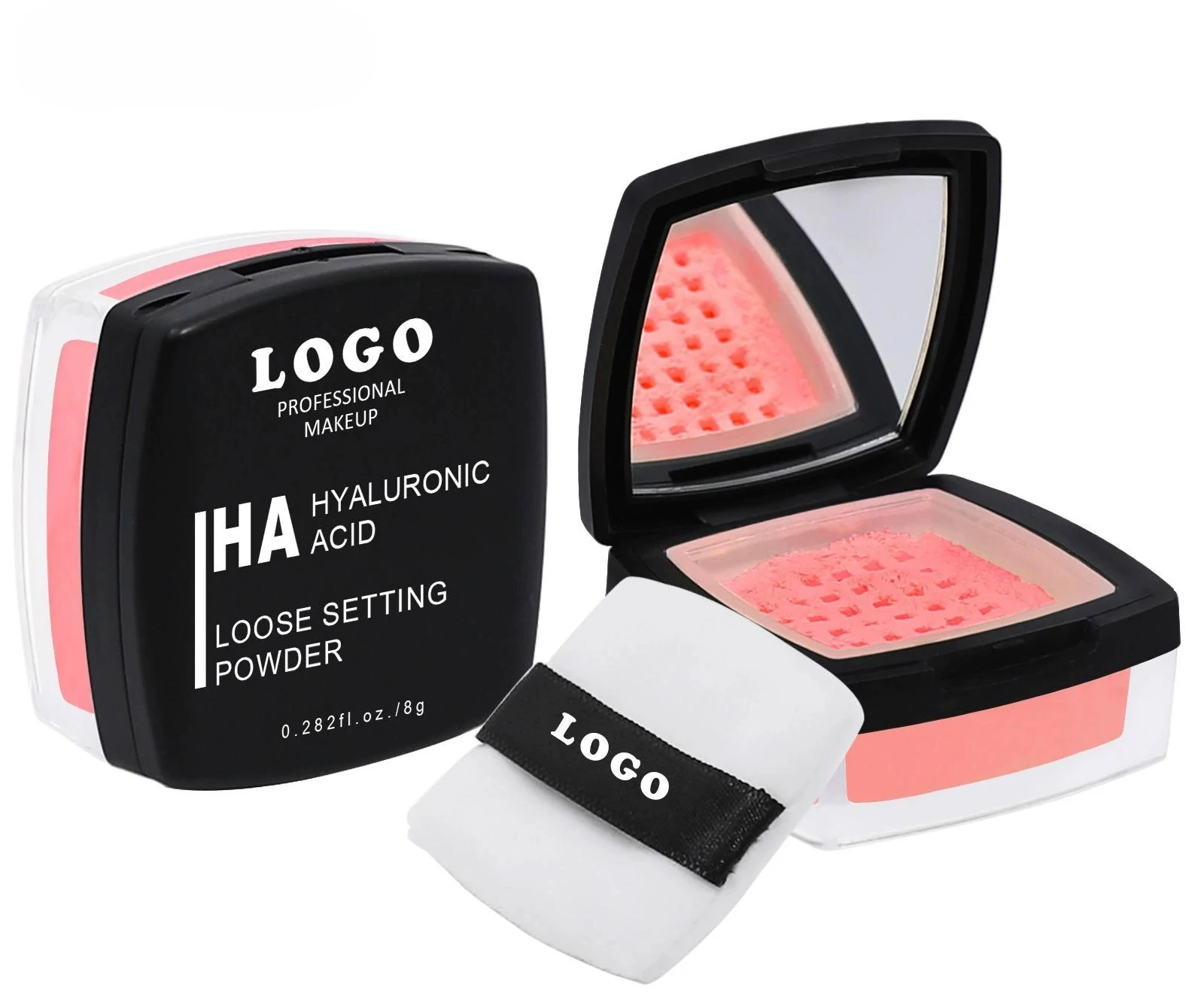 Private Label No Logo Custom Waterproof Oil-Control Matte Loose Powder & Blush, Non-Caking Transfer-Resistant Long-Wear Facial Makeup