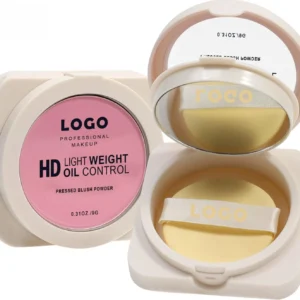 Custom Private Label No Logo Waterproof Oil Control Matte Blush Palette, Non-Caking Long Lasting Natural Facial Rouge