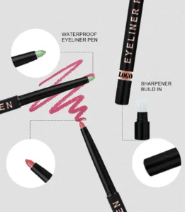 Private Label No Logo Custom Waterproof Shimmer Gel Eyeliner, Smudge-Proof Fade-Resistant Long-Lasting Tear Trough Eye Brightening Makeup