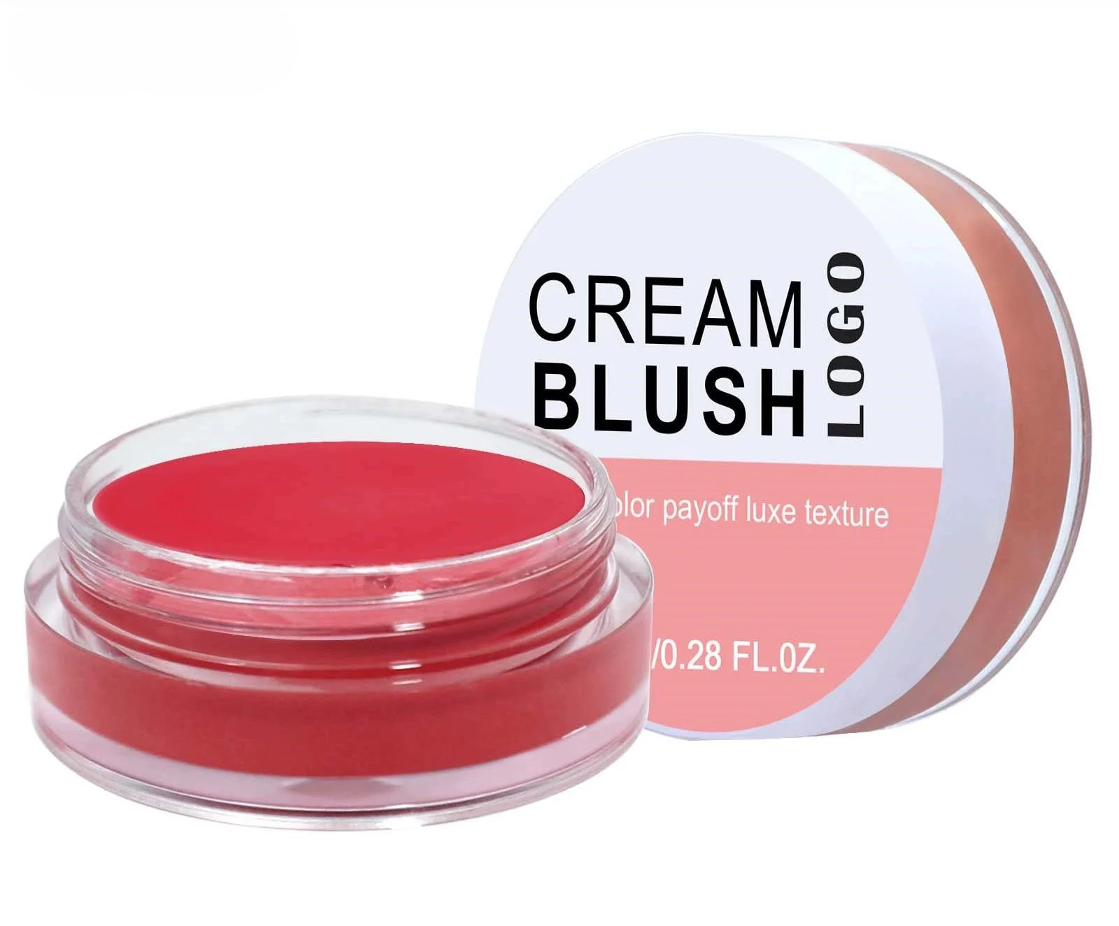 Custom Private Label No Logo Waterproof Multi-use Single Cream Blush, Highly Pigmented Long Wear Natural Complexion Enhancing Rouge