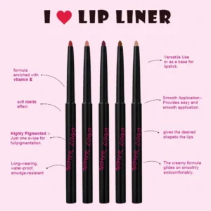 Customizable Private Label No Logo 2 In 1 Hydrating Lip Gloss & Lip Liner Complete Lip Cosmetic Kit
