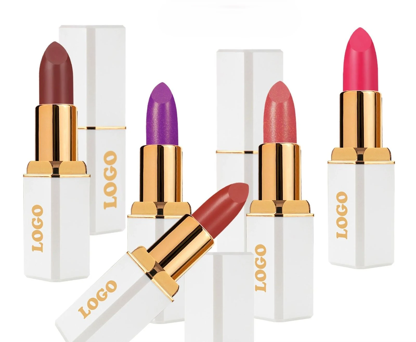 Customizable Private Label No Logo Shimmer Mirror Hydrating Lipstick, Nourishing Plumping Long-Lasting Daily Lip Cosmetic