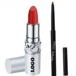 Customizable Private Label No Logo 2 In 1 Waterproof Matte Lipstick & Lip Liner Long Wear Non-Transfer Lip Makeup Set